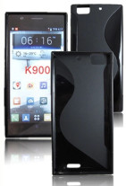 Силиконов гръб ТПУ S-Case за LENOVO K900 черен